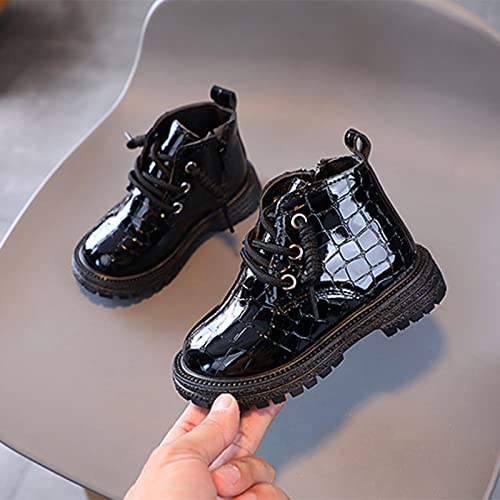 Baby School Shoes Fashion All Seasons Children Boots For Boys And Girls Ankle Boots With Thick Soles Non Slip Lace4