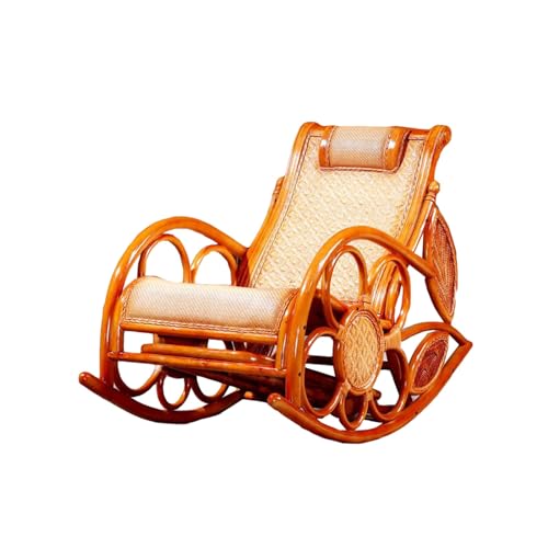 Chair Outdoor Rattan Rocking Chair Balcony Leisure Lazy Chair Ergonomic Office Chair Director Chair Beach Lounge Chair