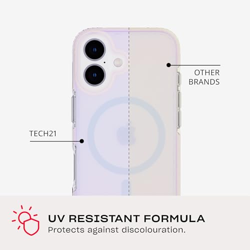 Image of Tech21 EvoArt for iPhone 16 Compatible with MagSafe - Impact Protection Case - in Holographic