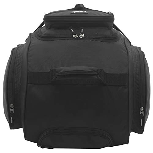 Wrangler Wesley Rolling Duffel Bag, Black, Large 30-Inch