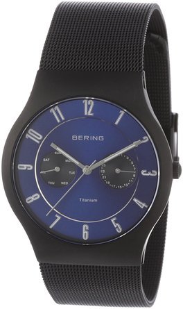 �x�[�����O Bering Time 11939-078 Mens Blue Multifunction Watch �j�� �����Y �r���v �y���s�A���i�z