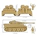 BMC CTS WW2 German Tiger I Tank - Tan 1:38 Plastic Army Men Military Vehicle