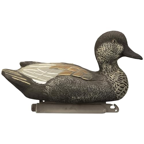 Higdon Outdoors Standard Gadwall Floater Duck Decoys | Ultra Realistic Drake & Hen Decoys for Waterfowl Hunting | Multiple Head Positions | 4 Drakes & 2 Hens| Foam-Filled | 6pk - Thumbnail 6