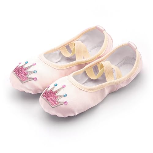 Ballet Shoes with Cartoon Cute Graphic Print for Ballet Performance Yoga Dance Indoor Shoes(Toddler/Little/Big Kid)2
