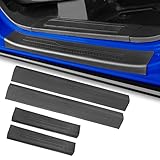 BEEGROW 4pcs Bronco Door Sill Protector, Car Door Sill Guards for Ford Bronco Accessories 2021 2022