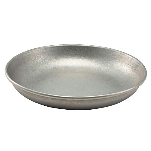 Genware Vintage Steel Deep Coupe Plates 7.9inch / 20cm - Single Vintage Enamel Crockery