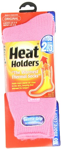 Heat Holders Thermal Socks, Women's Original, US Shoe Size 5-9, Light Pink