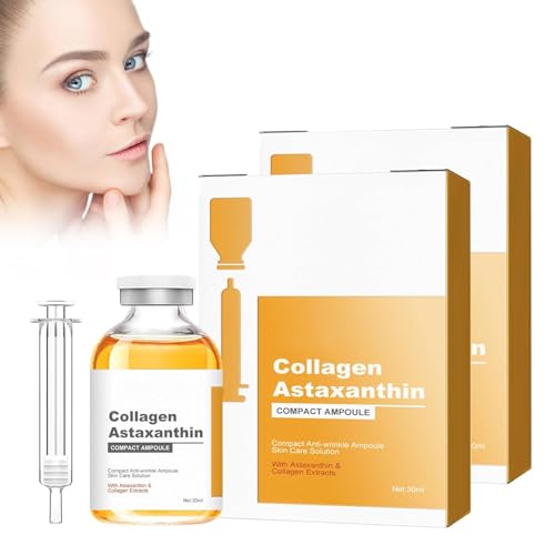 2Pc Colágeno Astaxantina Ampolla Lifting,Astaxantina Colágeno Gel Ampolla,Ampolla Lifting Hidratante,Sérum Facial De Colágeno,Ampollas De Elevación De Colágeno,Aprieta La Piel Y Reduce Las Arrugas