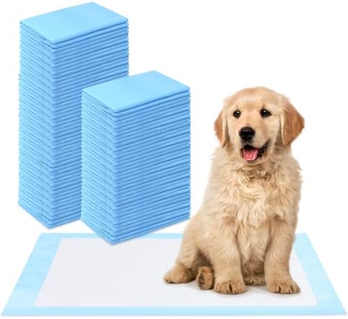 50 Pieces Thick Puppy Pads 60 x 60 cm, PIPI Dog Training Pads for Puppies for Animals Pee Mat Training Leakproof Design of 5