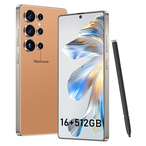 Image of BXV I25 Ultra 16+512GB Smartphone - 7000mAh Battery, 6.99-inch Display, Built-in Pen, Android 14, Snapdragon 8 Gen3, 68MP+108MP Camera Outperform Competitors in Speed & Power (Titanium Orange)
