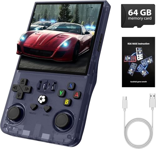 R36MAX Retro Handheld Game Console-Misty Grey