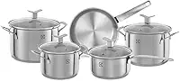 Conjunto de Panelas, 5 unidades, Aço Inoxidável, Electrolux