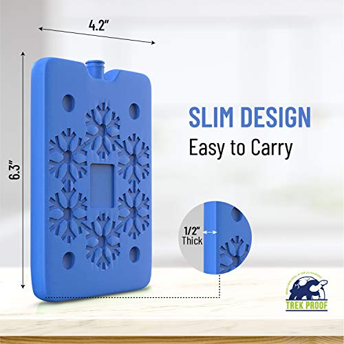 Ice Packs For Lunch Bags & Coolers (6-Piece Set) Cooler Bag For Work, School, Picnic Or Camping | Reusable Freezer Ice Pack #TOP5