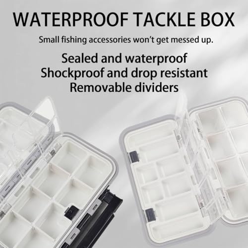 Aventik Caja Impermeable para Pesca con Mosca 2-Pack, Estuche Ajustable miniatura 3
