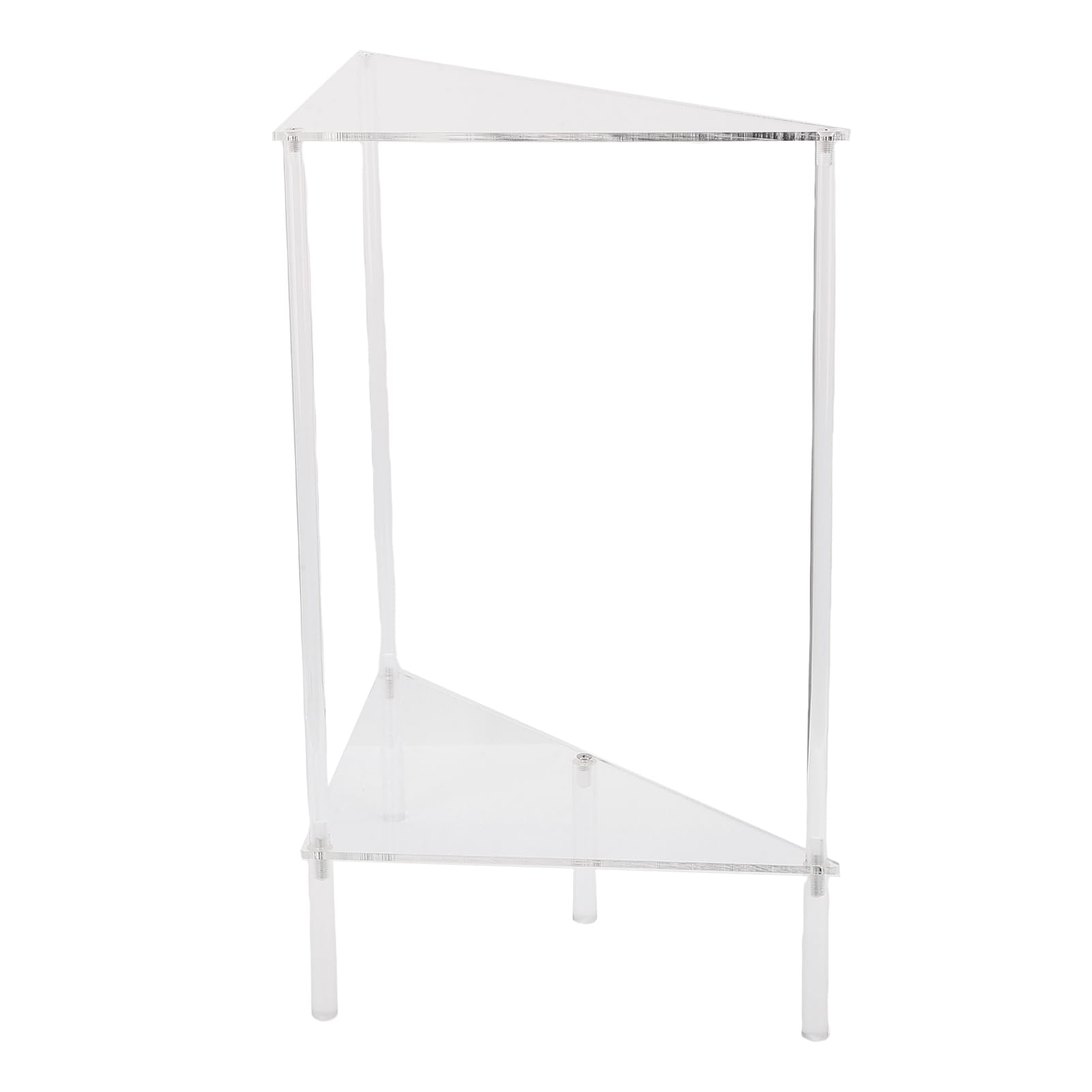 Mesa de Esquina Acrílica Triangular Ahorradora de Espacio