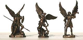 Set of 3 ST Michael Gabriel Raphael Archangel Statue Miniature