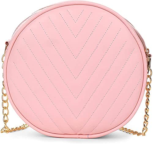 REHBAR Round sling bag – Round leather purse messenger ladies handbag for womens with strap, crossbody style side sling pouch bag purses womens and girls (SL125) (Black) (B0BR8KK7KG) Amazon Price History, Amazon Price Tracker