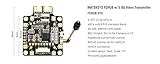 Matek Systems FCHUB-VTX 6~27V PDB 5V/1A BEC w/ 5.8G 40CH 25/200/500mW Switchable VTX Video Transmitter for Carbon Fiber Quad Frame FPV Racing Quadcopter
