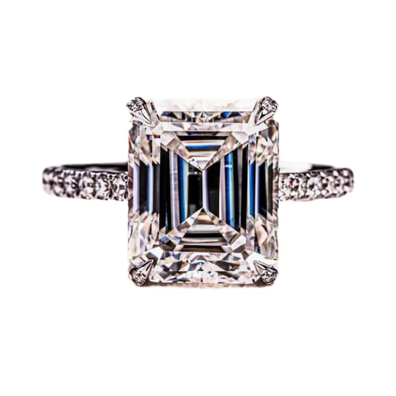 Bague argent 925 pierre CZ transparente LK_DHR_0520 symbole de pureté