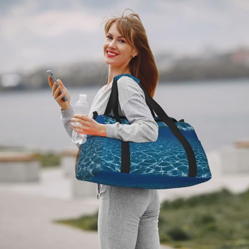 Bolsa de viaje Blue Deep Ocean, el complemento impermeable para tu gimnasio 7