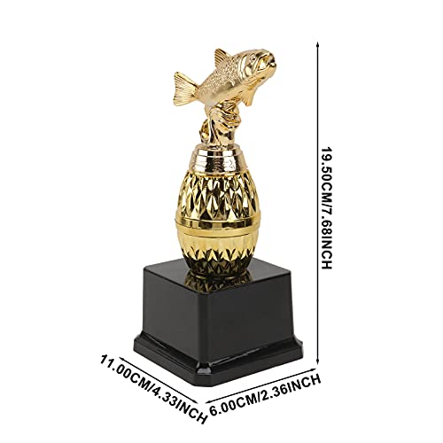 jojofuny 3 peças troféus pesca crianças ornamento de mesa saco de decoração de plástico adultos prêm