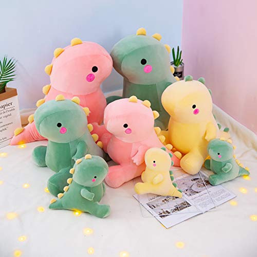 Simpatico Fumetto Dinosauro Peluche Giocattolo Coccolone Dinosauro Cuscino Peluche Animale Farcito Bambola Camera Decor Per I Bambini Regali Di Compleanno Di Natale Rosa 60 cm