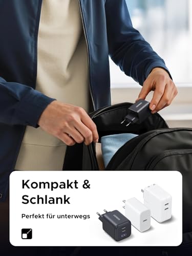 UGREEN 45W USB C Ladegerät 3-Port PPS Schnellladegerät 30W PD Netzteil GaN Charger Adapter kompatibel mit Galaxy S25 Ultra, S24, iPhone 17 Pro Max, MacBook Air, iPad, Tab A8, Pixel 9, HomePod – Bild 6