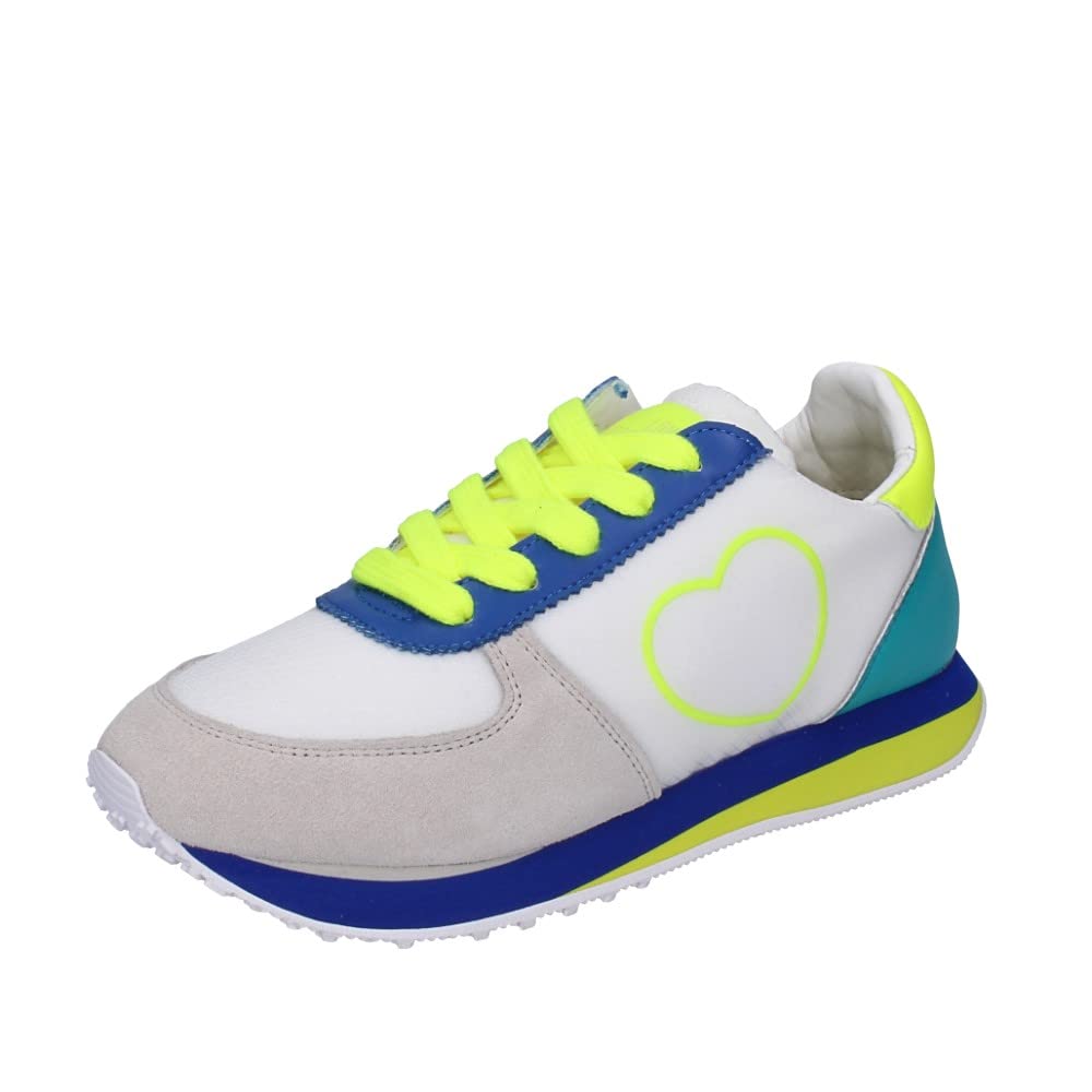 Love Moschino Womens Sneaker Oxford Flat, White, 4 UK