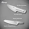 Knife Block Set, Japanese Stainless Steel Kitchen Knife Set with Built-in Sharpener, Sharp Knives with Non-slip Ergonomic Handle - Dishwasher Safe, Home Essential Gifts