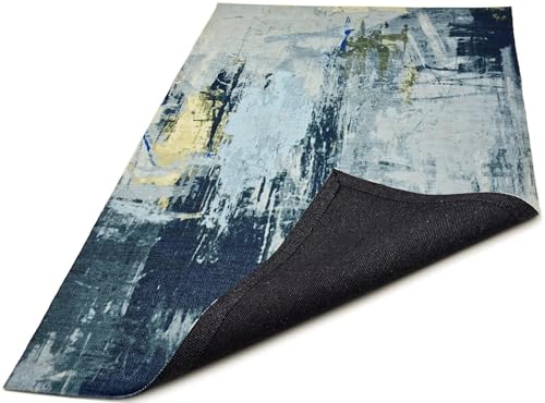 Image of Printed Rug Soft Floor Carpets with Anti Slip Backing for Living Room | Bedroom | Kids Room (Multi, 4x6 Feet)