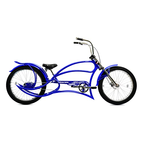 Bicicleta Tracer Leopard GT Chopper Stretch Cruiser Playera con Ruedas Gruesas de 26 pulgadas, Suspensión Delantera, 3 Velocidades y Frenos de Disco miniatura 2
