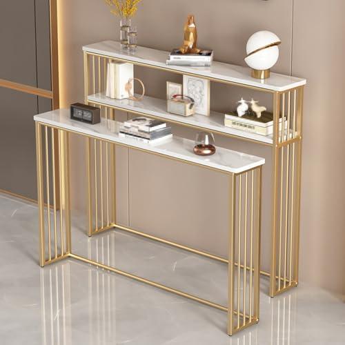 Mesa consola estrecha moderna y mesa de sofá con cubierta de radiador 2