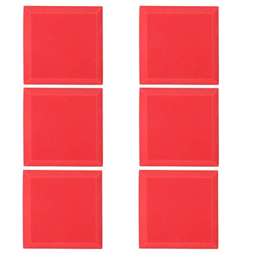 Mousse d'insonorisation acoustique éponge panneau rouge pour studio piano