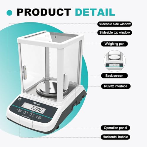 Image of JOANLAB FA3003S Analytical Balance, 300g x 1mg Ext Calibration