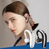 Nsxcdh Single Earbud, Wireless Bluetooth 5.0 One Ear Sport Earphone with Hook, Mono Headphone with Mic for Safe Driving, Biking, Running, Gaming and Working, Ipx5 Waterproof