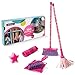 Masthome Set de Ménage, 6 Pièces, avec Balai à Franges, Balai Traditionnel, Balayette et Pelle, Eponge, Chiffon de Nettoyage, Jouet pour Enfants à Partir de 3 Ans