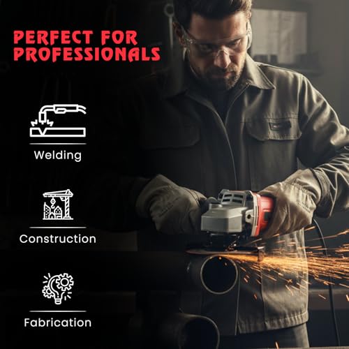 Image of Jon Bhandari Tools 4 Inch Angle Grinder Pro 850W 11000RPM Electric Grinder Machine for Metal, Steel & Tile Cutting, Grinding, Polishing & Rust Removal - Heavy Duty Professional Power Tool
