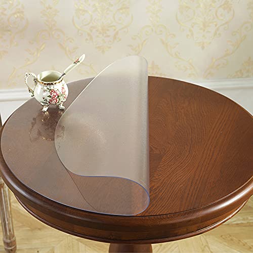 Nappe de table transparente ronde en PVC 2mm imperméable - 6