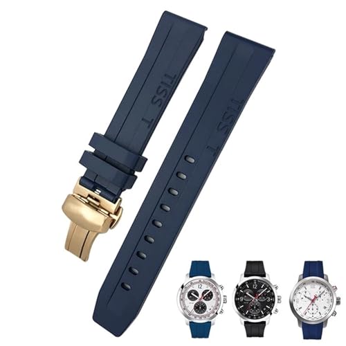Bracelet de montre 20mm pour T114 T114417 en silicone sport étanche
