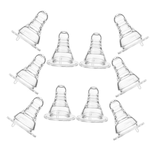 Kisangel 10 piezas Tapones de Silicona para Botellas con Orificio Accesorios para Bebidas Adultas Multifuncionales para Cerveza Jugo y Agua Reuniones y Fiestas