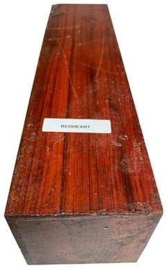 Exotic Redheart Knife Blank/Tool Handle with Size 5 x 1-1/2 x 1 (5)