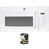 JVM3160DFWW 1&period;6 Cu&period; Ft&period; Over-the-Range Microwave Oven White Bundle with Premium 2 YR CPS Enhanced Protection Pack
