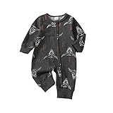 Omkzanbi Western Baby Boy Clothes Newborn Cowboy Jumpsuit Cow Printed Onesie Long Sleeve Bodysuit Fall Winter Outfit (Western Onesie Cow Printed, 3-6 Months)