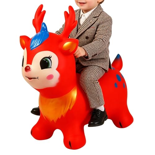 Cheval à bascule gonflable pour stimuler l'équilibre des petits à la maison