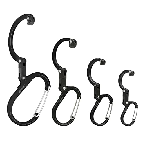 Image of GEAR AID HEROCLIP 360 Swivel Carabiner Gear Clip and Hook (Medium) for Camping, Backpack, Suitcases and Garage Organization