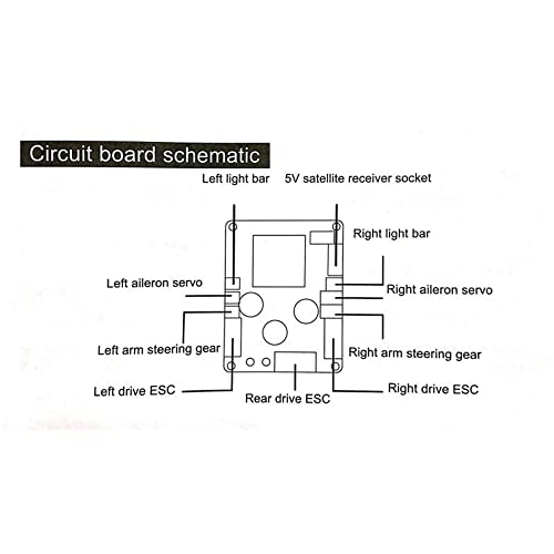 Kingval Replacement Receiver Board Rc Parts Compatible With Wltoys Xk X450 Rc Airplane Aircraft Fixed Wing Rc Glider #TOP4