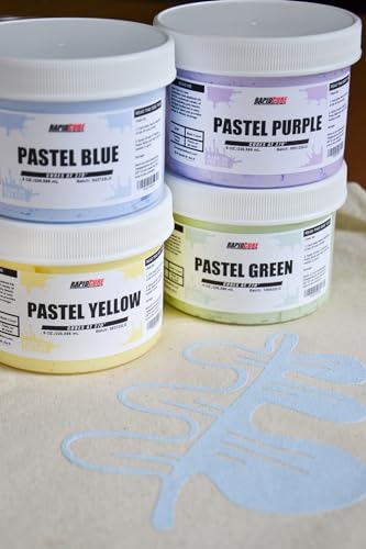Screen Print Direct ETEX-RCPB8OZ Rapid Cure® Pastel Blue Screen Printing Ink (8 Oz.) - Plastisol Ink thumb #6