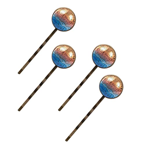 Lot de 4 épingles à cheveux rayures désert africain barrette pince