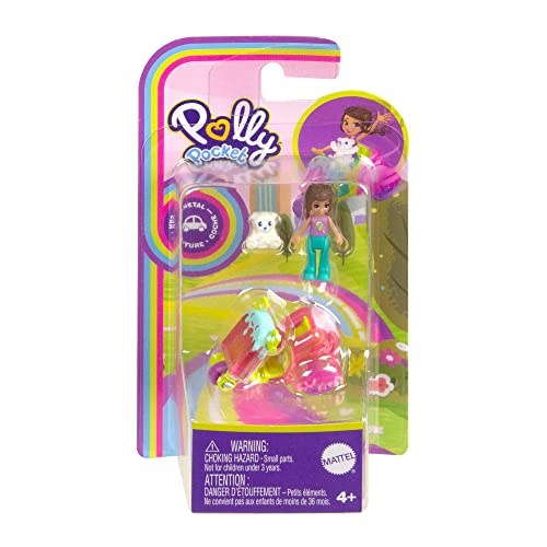 Muñeca Polly con Oso y Scooter Polly Pocket miniatura 2