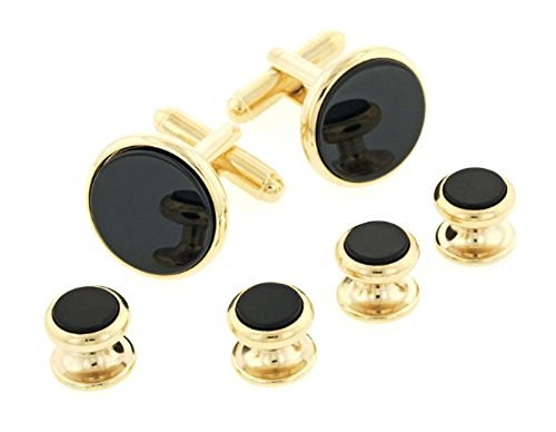 Mancornas y botones de camisa JJ Weston Onyx Tuxedo